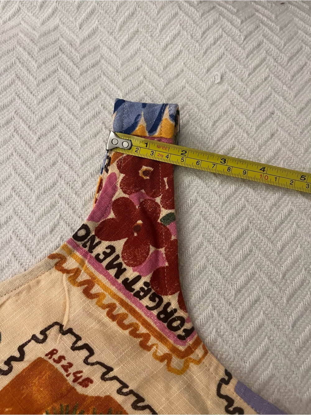 Paper Heart Linen-Blend Floral Stamp Dress - Picture 6 of 12